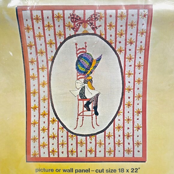 Rare Bucilla Creative Needlecraft Holly Hobbie "Sitting Pretty" Kit - New/Sealed - Picture 2 of 6